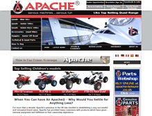 Tablet Screenshot of apachequads.com